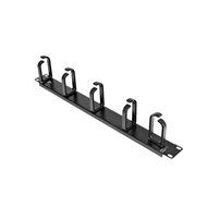 StarTech.com 2U Horizontal Finger Duct Rack Cable Management Panel with Cover CMDUCT2U Black N12