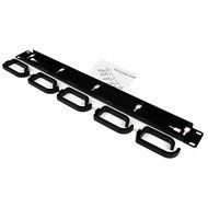 StarTech.com 2U Horizontal Finger Duct Rack Cable Management Panel with Cover CMDUCT2U Black N13