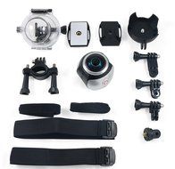 LZ 360 Panoramic DVR Wi-Fi Action Camera with Waterproof case and mounting accessories, - Ultra HD 2448P, 16M,... N5