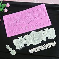 Anyana Vintage Decorative Pattern Silicone Fondant Mold Cake Decorating Pastry Gum Pastry Tool Kitchen Tool Sugar... N3