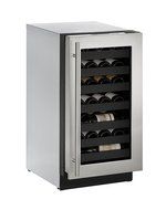 U-Line U3018WCS00A Built-in Wine Storage, 18&quot;, Stainless Steel