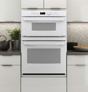 GE PT7800DHWW Profile 30&quot; White Electric Combination Wall Oven - Convection