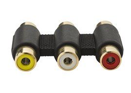 Aurum Cables High Quality 5 Pack 3 RCA Female to Female Coupler Jack Adapter N3