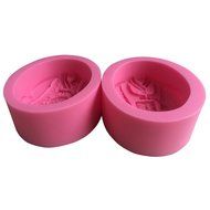 LYNCH 2PCS/Set Korean Clothes Design Fondant Silicone Cake Mold Baking accessories,Pink N2