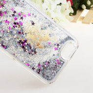 iPhone 7 Case, PHEZEN Christmas Tree Santa Claus Design Cool Quicksand Moving Stars Bling Glitter Floating Dynamic... N21