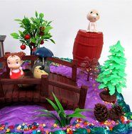 15 Piece ANIME Studio Ghibli Themed Birthday Cake Topper Set Featuring Ponyo, Yubaba, Jiji, Kodoma and Decorative... N9