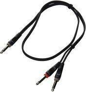 Monoprice 601051 1-Meter/3-Feet 1/4-Inch TRS Male to Two 1/4-Inch TS Male Insert Cable