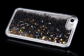 iPhone 7 Case, PHEZEN Christmas Tree Santa Claus Design Cool Quicksand Moving Stars Bling Glitter Floating Dynamic... N25