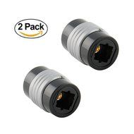 VONOTO 2PCS Toslink Digital Optical Audio Extension Cable Adapter Coupler Female to Femal or Blu-Ray player, satellite...