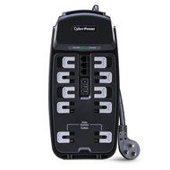 CyberPower CSP606T Surge Protector 6-Outlets 6-Ft Cord and TEL Protection 1350 Joules N16