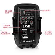 Pyle Active Pa 2-Channel Surround Sound Speaker System, Black (PPHP1249KT) N3