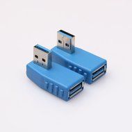 Sizet Vertical Right Angled USB 3.0 Male to Female 90&iexcl;&atilde; Adapter Coupler Connector Plug Left Angle and Right Angle... N3