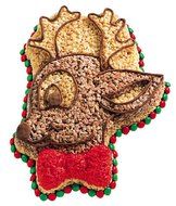 Wilton Cake Pan: Rudy Rudolph Reindeer Christmas Holiday Cake Pan Mold N2