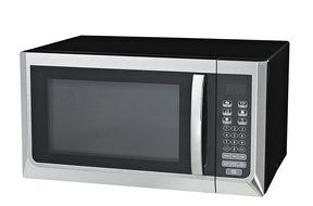 Oster OGZC1101 Digital Microwave Oven, 1.1 Cubic Feet, Black/Stainless Steel