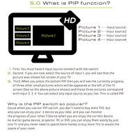 FarSail 4K x 2K 4 Port HDMI Switch Hub 4 x 1 HDMI Switcher Splitter with PIP and IR Wireless Remote Control For... N9
