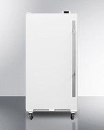 Summit SCUR18LHD 34&quot; All-Refrigerator with 16.7 cu. ft. Capacity Door Storage Interior Light Casters Lock Digital...