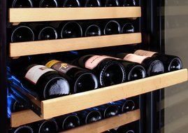 Allavino Classico Series 174 Bottle Single-Zone Wine Refrigerator Right Hinge Black Glass Door