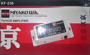 36DB Hdtv Booster Signal Amplifier VHF UHF FM with gain control digital RF connections 36 DB