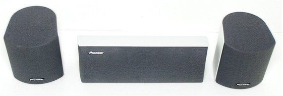 PIONEER 3 SPEAKER SURROUND SYSTEM 100W - 2 x S-X360 SATELITES AND A CENTER