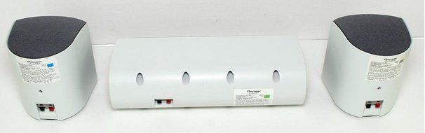 PIONEER 3 SPEAKER SURROUND SYSTEM 100W - 2 x S-X360 SATELITES AND A CENTER N2