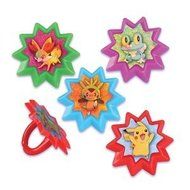 Pokemon Cupcake Rings - 24 ct