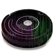 Skin Decal Vinyl Wrap For IRobot Roomba 650 655 Vacuum / Red Green Blue Tracers