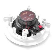 Pyle PDIC81RDSL In-Wall / In-Ceiling Dual 8-inch Speaker System, 2-Way, Flush Mount, Silver (Pair) N12