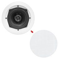 Pyle PDIC81RDSL In-Wall / In-Ceiling Dual 8-inch Speaker System, 2-Way, Flush Mount, Silver (Pair) N13