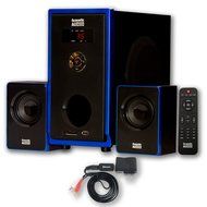 Acoustic Audio AA2102 Home 2.1 Speaker System with Bluetooth and USB Reader for Multimedia N2
