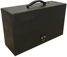 DiamondBoxx Model L Wireless BlueTooth Speaker / Boombox (Black with Blue Aluminum) N3