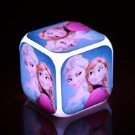 Elitek Cube Elsa&amp;Anna Electronic Digital Alarm Clock With Timer, Time/Date/Temperature Display