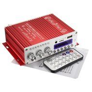 Bluetooth Car Amplifier, ELEGIANT Mini Hi-Fi Stereo Audio AMP with Remote Control,Support FM/MP3/TF/USB/DVD for... N6