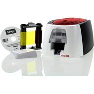 Evolis B12U0000RS Badgy100 Plastic ID Card Solution - Print plastic badges with small border, 45/sec CLR, 16/sec...