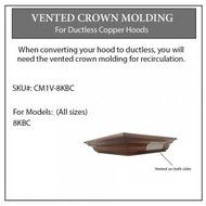 ZLINE Crown Molding with Vents for Designer Copper Range Hood
