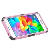 Galaxy Grand Prime Case, HLCT Rugged Shock Proof Dual-Layer PC and Soft Silicone Case With Built-In Kickstand... N9