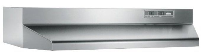 Broan 402404 ADA Capable Under-Cabinet Range Hood, 160 CFM 24-Inch, Stainless Steel