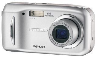 Olympus FE-120 6MP Digital Camera with 3x Optical Zoom N4