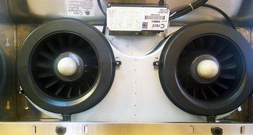 CYBER Classic Designs Seamless Steel Under Cabinet Range Hood 30" Two Speed Turbo Button N3