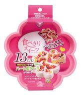 Parukinzoku Tabekiri Suites silicone 1/4 Heart cake mold 13cm D-1956