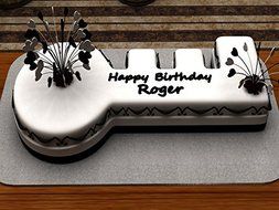 Euro Tins Novelty cake pans Key cake pan birthday party lock key cake tin 35cm N7