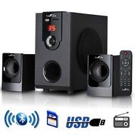 beFree Sound 2.1 Channel Surround Sound Bluetooth Speaker System N2