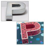 14&quot; ALPHABET &quot;P&quot; BIRTHDAY WEDDING ANIVERSARY CAKE TIN