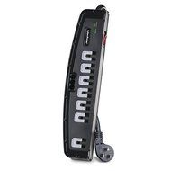 CyberPower CSP606T Surge Protector 6-Outlets 6-Ft Cord and TEL Protection 1350 Joules N19