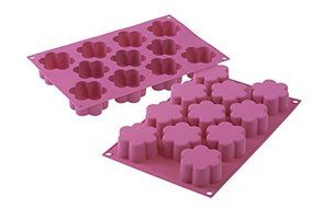Silikomart 11 Cavity Cake Mold, Pink