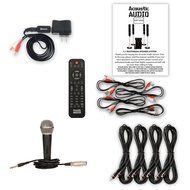 Acoustic Audio AAT1000 Tower 5.1 Speaker System with Bluetooth Mic and 4 Extension Cables N2
