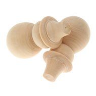 Phenovo Blank DIY Wooden Snowman Peg Dolls Wedding Party Cake Toppers Pack of 10 N7