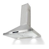 30" Stainless Steel Wall Mount Touch Panel Controls LED Light Lamp Range Hood