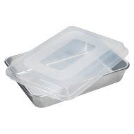 Nordic Ware Natural Bakeware Aluminum 9 x 13 in. Cake Pan with Lid