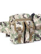 SB@Sports Outdoor Pocket 1000D Nylon Waist Pack Multi Functional Water Bottle Travel Bag Tactical Gear , gray N3