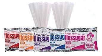 Concession Express Cotton Candy Party Kits (100 Cones-Five Flavors) N3